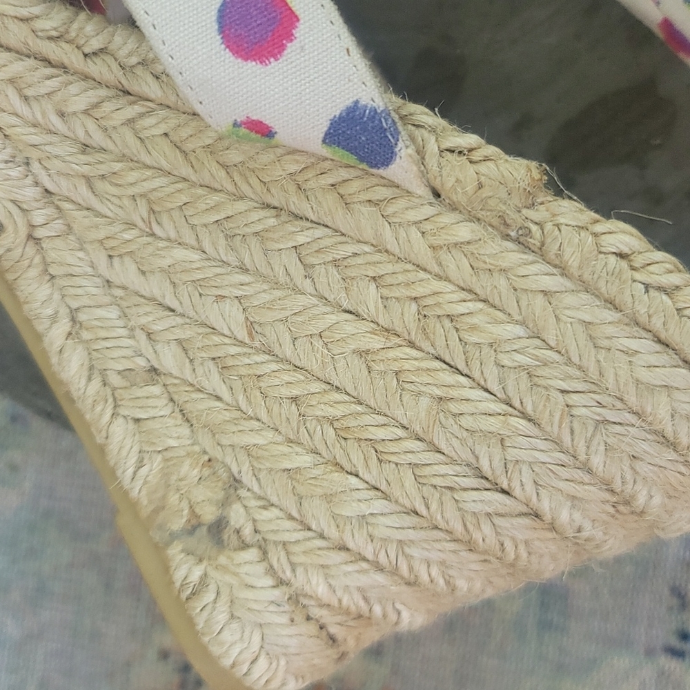 MARC JACOBS JUTE WEDGE SANDALS - Picture 5 of 12
